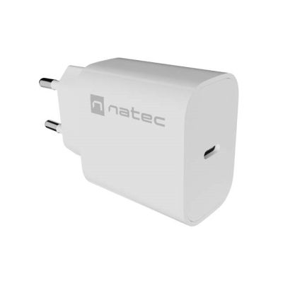 6. NATEC RIBERA 1x USB-C 20W Wandladegerät Weiß