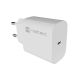 6. NATEC RIBERA 1x USB-C 20W Wandladegerät Weiß