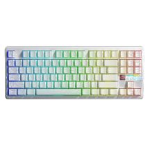 Dichtung F87Pro V2 Weiß Kontur Eingravierter Stern Vektor Schalter RGB AULA Tastatur