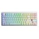 Dichtung F87Pro V2 Weiß Kontur Eingravierter Stern Vektor Schalter RGB AULA Tastatur