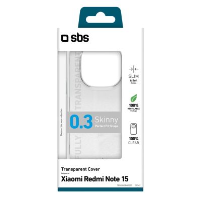 2. SBS Skinny Cover für Xiaomi Redmi Note 15 – transparent