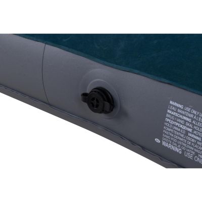 31. Beflockte Matratze für 2 Personen mit integrierter Fußpumpe 191x137x22cm 24131