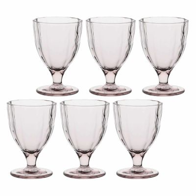Set mit 6 Amami-Gläsern – Hellrosa, 300 ml