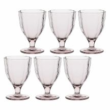 Set mit 6 Amami-Gläsern – Hellrosa, 300 ml