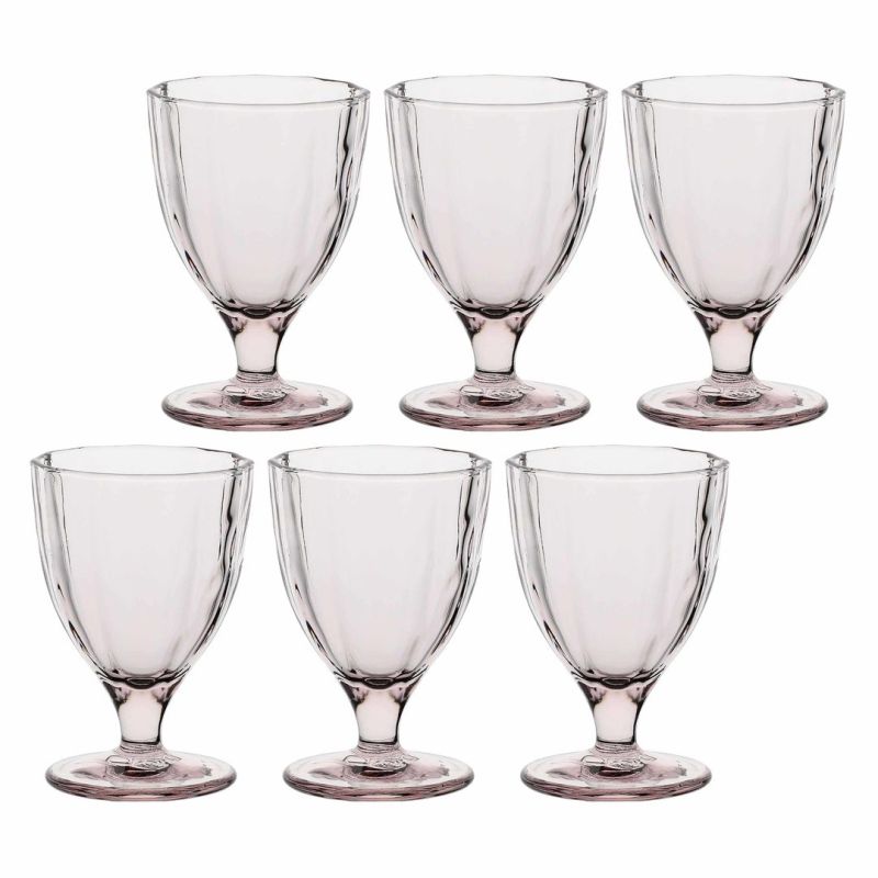 Set mit 6 Amami-Gläsern – Hellrosa, 300 ml