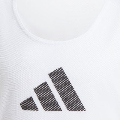 3. adidas Training BIB 24 Junior-Markierungsleibchen für Kinder, weiß JF3246