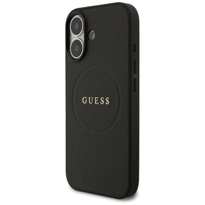 2. Guess Grained Ring MagSafe Hülle für iPhone 17 - Schwarz