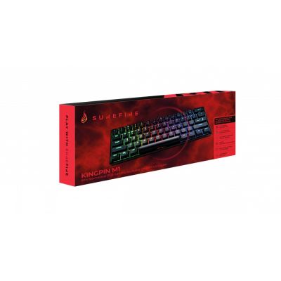 4. SureFire KingPin M1 Gaming-Tastatur USB QWERTZ US Englisch Schwarz
