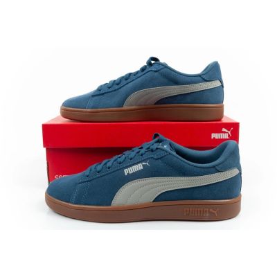 10. Puma Herren-Sportschuhe, Sneaker Smash 3.0, Leder, klassisch, modisch, blau