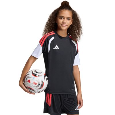 8. adidas Tiro 26 League Trikot für Kinder, schwarz und rot, KB1326