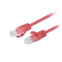 Patchkabel Kat. 6 UTP 0,25 m rot, von Fluke geprüft, Lanberg, 10er-Packung