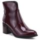 2. Damen-Ankle-Boots aus burgunderrotem Lackleder mit hohem Absatz, Modell M.Daszyński MR2337