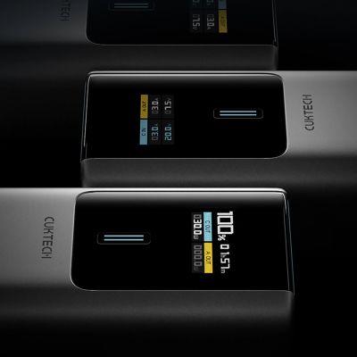 5. CUKTECH CKPB100PGLBL Powerbank 150W 10000mAh USB-C USB-A - Grau
