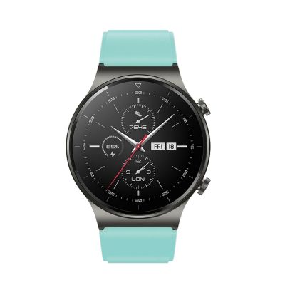 3. Silikonarmband für Huawei Watch GT 2 / 3 / 4 / 2 Pro / 3 Pro / 4 Pro / GT 2e - Hellgrün