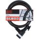 12. Fahrradschloss mit Kabelschloss 10x1800mm mit Griff Black+Decker