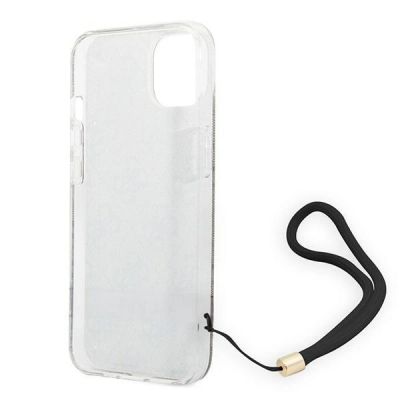 7. Guess GUOHCP14MH4STW iPhone 14 Plus 6,7 "braun / braunes Hardcase 4G Print Strap