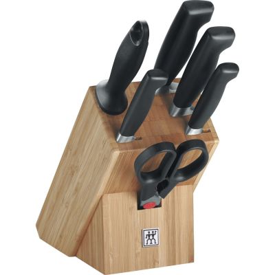 9. ZWILLING 35068-002-0 Küchenbesteck und Messerset, 7-teilig. Messerblock/Besteckset