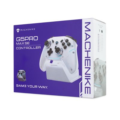7. Machenike G5Pro Max Kabelloser Gamecontroller mit Ladestation – Weiß