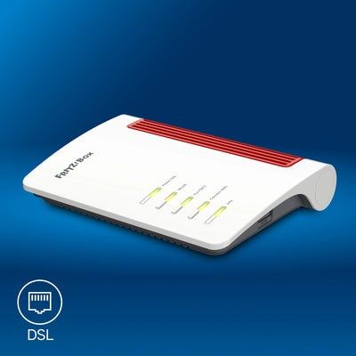 3. Box 7630 WLAN-Router 2,5 Gigabit Ethernet Dualband (2,4 GHz/5 GHz) Weiß, Rot
