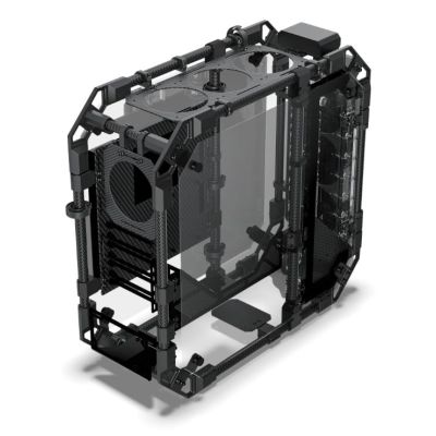 4. Alphacool Apex Pro Skeleton Full Tower Gehäuse Schwarz, Carbon