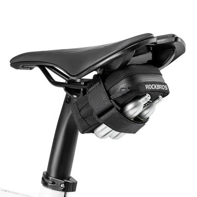 3. Rockbros Fahrradsatteltasche schwarz 0,35 l