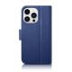 2. iCarer Wallet Case 2in1 Cover iPhone 14 Pro Leder Flip Case Anti-RFID blau (WMI14220726-BU)