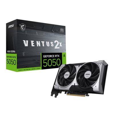 6. MSI GEFORCE RTX 5050 8G VENTUS 2X OC NVIDIA 8GB GDDR6 Grafikkarte