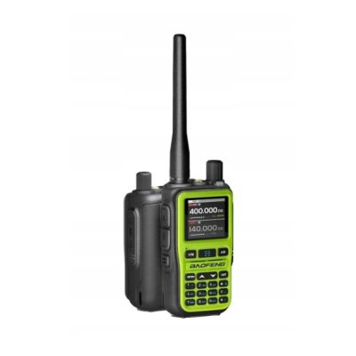2. Baofeng UV-5R EU MINI USB-C Bluetooth VHF UHF Flugfunkgerät Grün (15cm Antenne)
