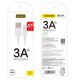 8. Dudao Kabel USB / Lightning 3A 1m weiß (L1L weiß)