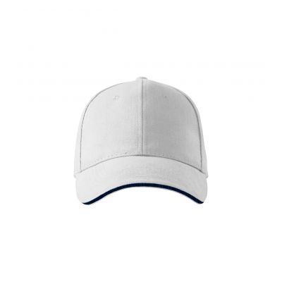 2. Unisex Sandwich Cap 6P (Weiß)