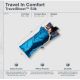 6. Cocoon TravelSheet Seidenschlafsack-Inlett, Rhino/Cornflower