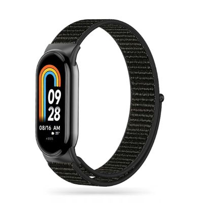 Tech-Protect Nylonarmband für Xiaomi Smart Band 8 / 8 NFC – Schwarz