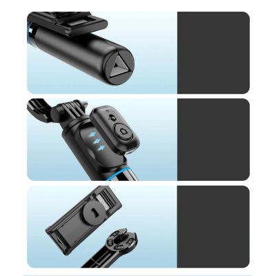 9. Selfie-Stick Dudao F18S 4-in-1 Faltstativ mit Fernbedienung – Schwarz