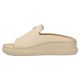 2. Beige Leder-Keilsandalen für Damen, Modell Filippo DK7758