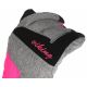 3. Viking Ronda Ski Lady Damen Skihandschuhe mit verstellbarem Kordelzug, isoliert, grau-pink (113/20/5473/46)