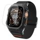 Spigen Lite Fit Pro Armband + Displayschutzfolie aus gehärtetem Glas für Apple Watch Ultra 49 mm – Schwarz