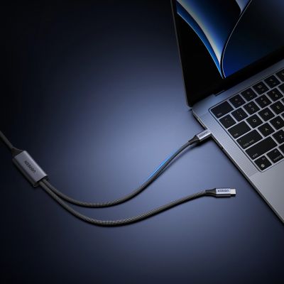 3. Ugreen 2-in-1 USB-C-Kabel – 2x USB-C PD 140W 2m – Schwarz