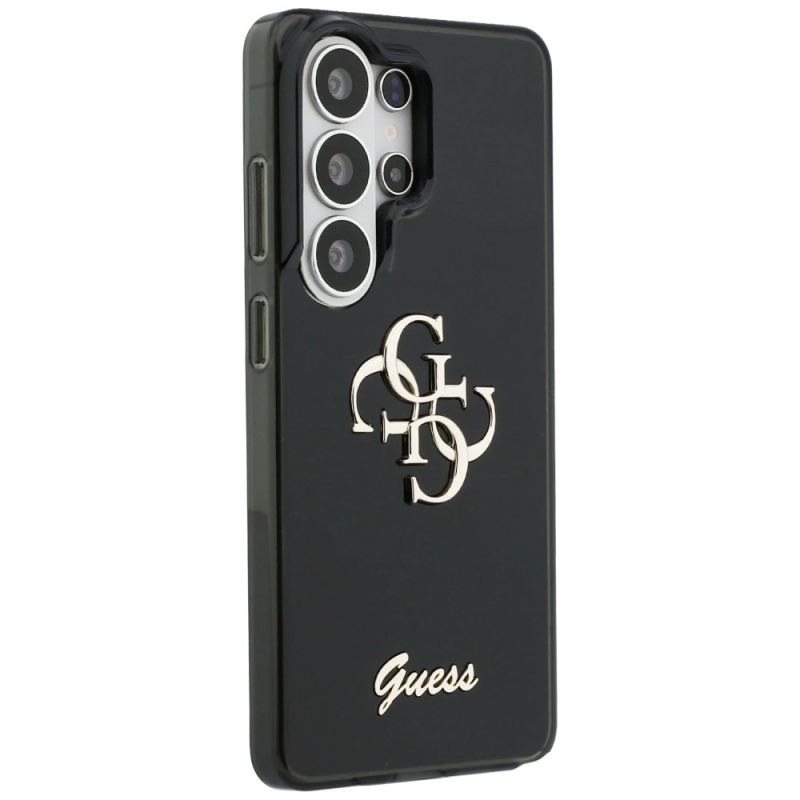 4. Guess IML Big Metal 4G Script Hülle für Samsung Galaxy S26 Ultra - Schwarz
