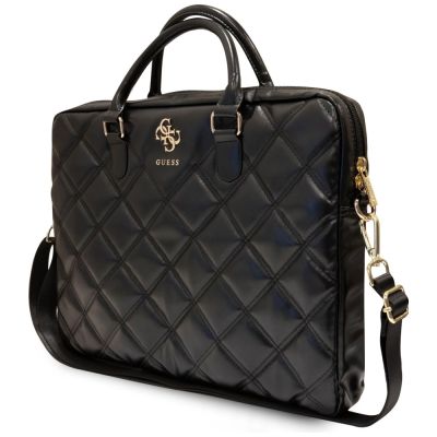 2. Guess 4G Quilted-Tasche für einen 16-Zoll-Laptop – Schwarz