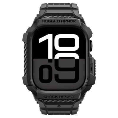 2. Spigen Rugged Armor Pro Armband für Apple Watch 42 mm – Schwarz