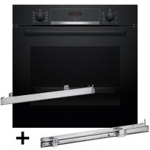 Backofen BOSCH HBA514BB3 + Teleskopauszüge 1 Ebene BOSCH HEZ538000