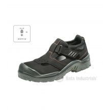 Bata Industrials Act 151 U MLI-B09B1 Schwarze Sandalen