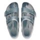 3. Birkenstock Damen-Flip-Flops ARIZONA EVA 1031331 BASALT GRAY/STONE COIN MULTI (schmale Weite)