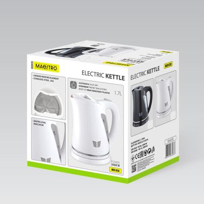 3. Elektrischer Wasserkocher 1,7 l 2000 W MR-038-WHITE MAESTRO