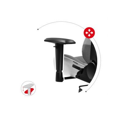 11. Huzaro Force 6.2 Gaming-Stuhl aus weißem Netzgewebe