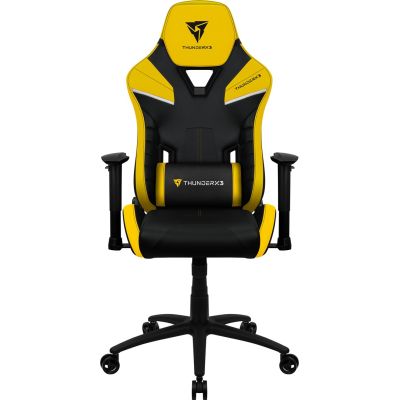 3. ThunderX3 TC5 Air Tech Universal-Gaming-Stuhl, gepolsterter Sitz, Schwarz, Gelb