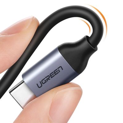 17. Ugreen USB Typ C (männlich) - USB Typ C PD QC (weiblich) + 3,5-mm-Miniklinke (weiblich) grau (CM231)
