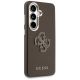 4. Guess Schutzhülle mit genarbtem, großem 4G-Metalllogo für Samsung Galaxy S26+ - Braun