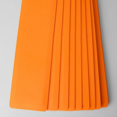 3. Flache Spielfeldmarkierungen - Streifen 51x6cm 10 Stück leuchtend orange SMJ Sport ZPP-O