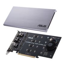 ASUS Hyper M.2 PCIe 3.0 x16 Controller, 4x M.2 NVMe (2242/2260/2280/22110) Gen 3